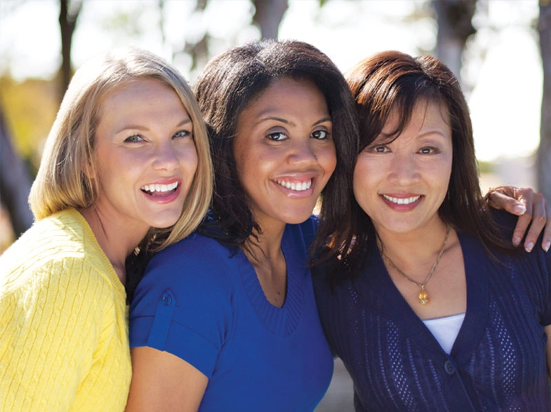 Three woman at the dentist in Clinton Township MI